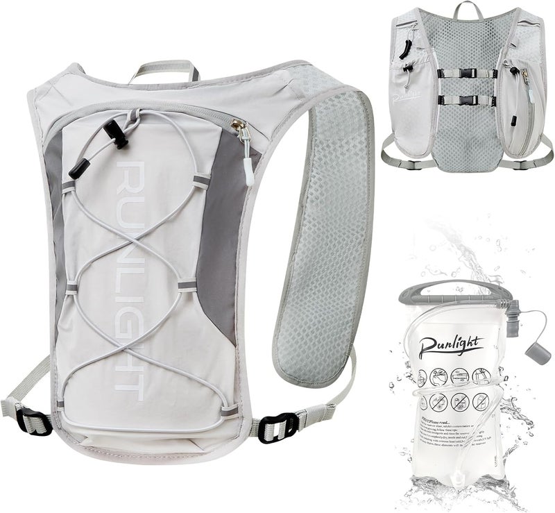Runlight Running Vest for Women Men, Adjustable Hydration Backpack Breathable Reflective with 1.5L Water Bladder for Hiking, Trail, Running, Marathons, Cycling - Image 1